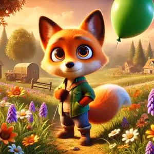 O lišce Elišce a létajícím balónku - Pohádka na dobrou noc