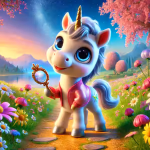 Stříbrný Jednorožec a Zrcadlové Jezero - Pohádka na dobrou noc