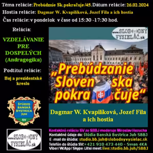 Vzdelávanie pre dospelých 391 - 2024-02-26 Boj o prezidentské kreslo