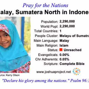 modlitby za NZES - Malay zo severnej Sumatri v Indonézii