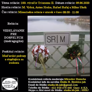 Vzdelávanie pre dospelých 201 - 2020-06-09 100. výročie Trianonu II.