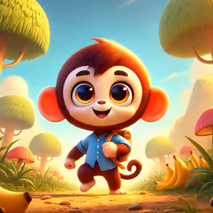 Opička Olivka a kouzelný banán