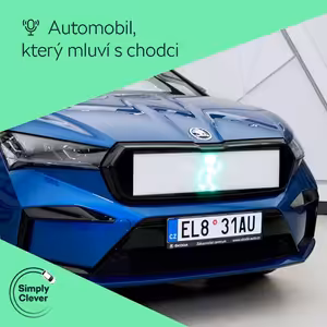 Enyaq iV, který umí “mluvit” s chodci