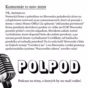 Komentár 11-nov-20: VK, Aeronet.cz: na Slovensku vziniká prototyp spoločenského systému "Pracovného tábora" nového veku!