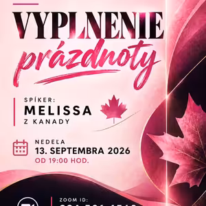 Vyplnenie prázdnoty (Nedeľa spíker) - Melissa (Kanada) - 13.9.2026