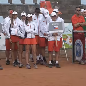 Mostecké tenisové kurty 🎾hostí ode dneška mistrovství Evropy juniorů do 14 let.