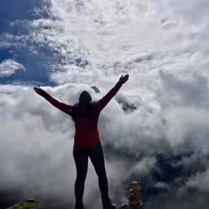 Straight ahead of us !!!