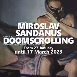Upútavka k výstave Doomscrolling