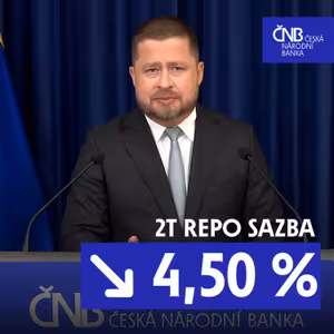 ČNB snížila úrokové sazby o 0,25 procentního bodu (Záznam tiskové konference z 1. 8. 2024)
