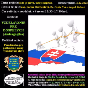 Vzdelávanie pre dospelých 381 - 2023-12-11 Poradenstvo pre poškodené osoby v núdzovom stave