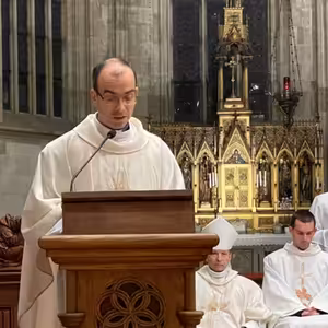 Druhý deň Svätomartinského trojdnia. Príhovor predniesol otec Pavol Mikula