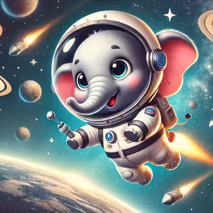 Slon Franta kosmonautem - Pohádka pro děti