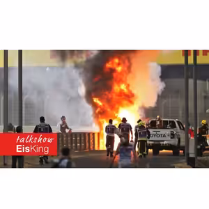 15. EisKing DEBRIEFING - Formulove inferno! Romain Grosjean se podruhe narodil...