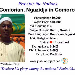 modlitby za NZES - Ngazidjskí Komorčania na ostrovoch Komory
