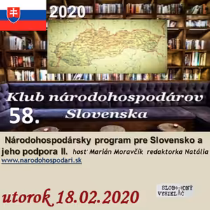 Klub národohospodárov Slovenska 58 - 2020-02-18