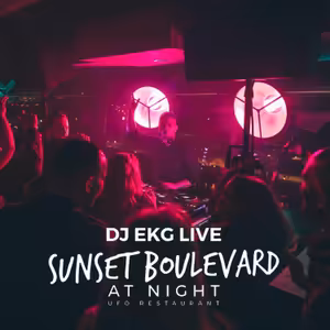 EKG LIVE @SUNSET BOULEVARD AT NIGHT / UFO RESTAURANT / BRATISLAVA