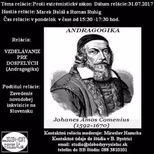 Vzdelávanie pre dospelých 58 - 2017-07-31 Proti extremistický zákon...