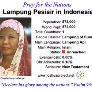 modlitby za NZES - Lampung Pesisir v Indonézii