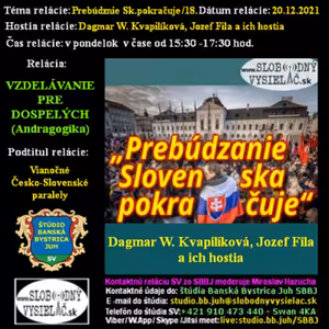 Vzdelávanie pre dospelých 279 - 2021-12-20 Prebúdzanie Slovenska pokračuje (18.)