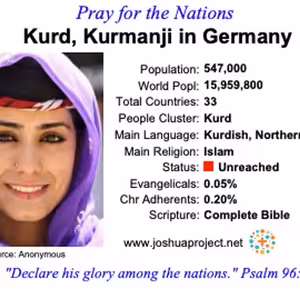 modlitby za NZES - Severní Kurdi v Nemecku