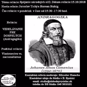 Vzdelávanie pre dospelých 118 - 2018-10-15 Vlastenectvo vs. nacionalizmus