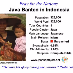 modlitby za NZES - Java Banten v Indonézii