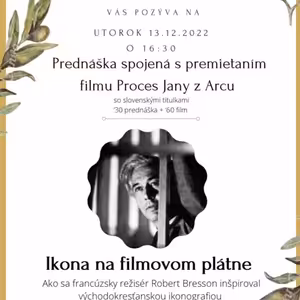 *PREDNÁŠKA: Ikona na filmovom plátne (Matúš Ďuraňa)