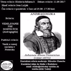 Vzdelávanie pre dospelých 64 - 2017-09-11 Vznik a rozvoj na nacizmu