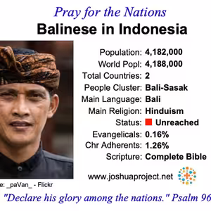 modlitby za NZES - Balinézanov v Indonézii