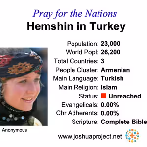 modlitby za NZES - Hemšin in Turkey