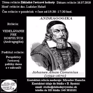 Vzdelávanie pre dospelých 105 - 2018-07-16 Základné ľavicové hodnoty