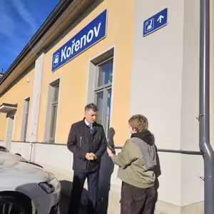 Otevření Zubačky - Jiří Svoboda, bývalý generální ředitel Správy železnic