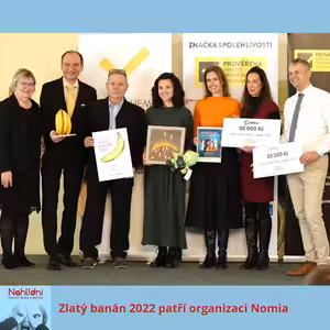 Zlatý banán 2022 patří organizaci Nomia