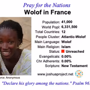 modlitby za NZES - Wolof vo Francúzsku