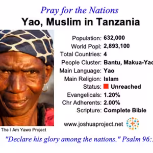 modlitby za NZES - Yao v Tanzánii
