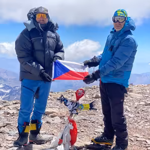 Ešus 24/3/2025: Luboš, Robert a Aconcagua 6962 mnm